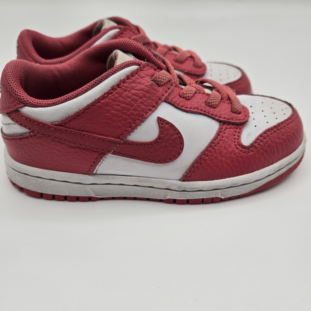 Nike Dunk Low Archaeo Reddish Pink White Unisex Toddler Size 10C DC9562-111 - Picture 7 of 14